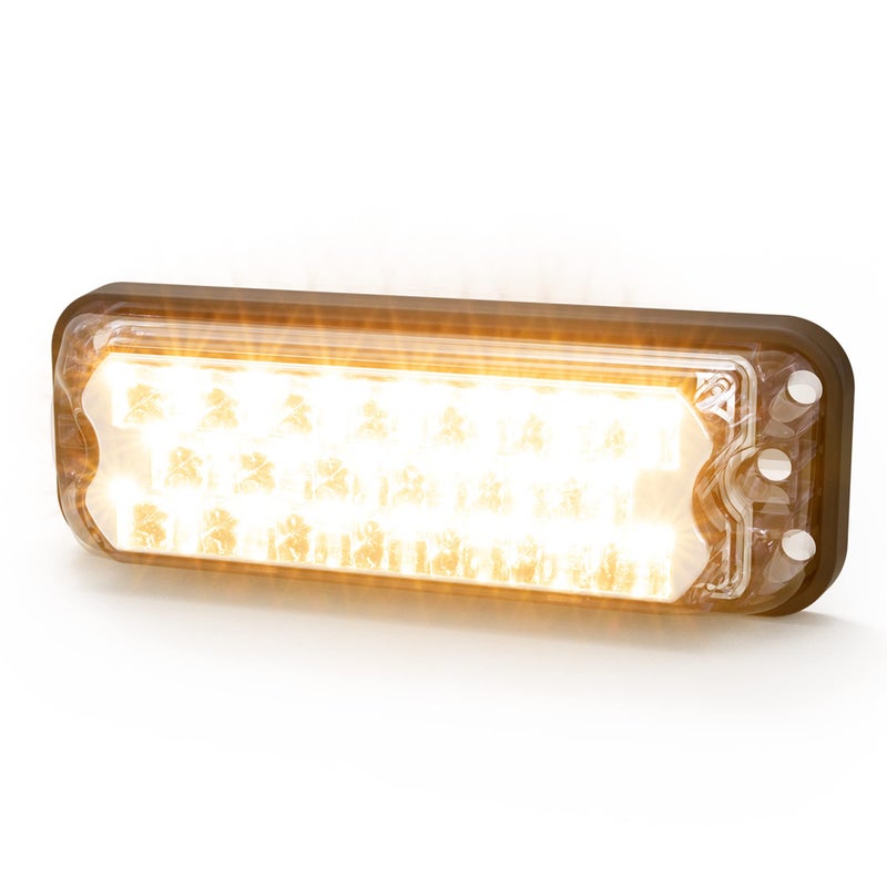 ECCO LED High-Intensity 20 LEDs Directional Amber Surface Mount 0.4 amps 12V 24V Waterproof 7 Flash Patterns Warning Light for Truck off Road car Commercial Vehicles, 5 Year Warranty - Image 2